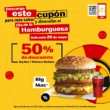 Promoción McDonald’s Día de la Hamburguesa: Big Mac + refresco a mitad de precio