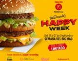 Ofertas McDonalds Happy Week del 21 al 27 de septiembre 2020