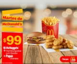 Cupones Martes de McDonalds 28 de septiembre 2021