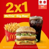 Promoción McDonalds:  2×1 en McTrío Big Mac al pedir por Rappi