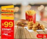 Cupones Martes de McDonalds 10 de agosto 2021