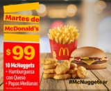 Cupones Martes de McDonalds 29 de septiembre 2020