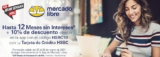 Código Mercado Libre HSBC de 10% de descuento adicional + 12 msi