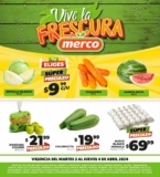 Ofertas Merco frutas y verduras del 2 al 4 de abril