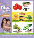 Ofertas Merco frutas y verduras del 2 al 4 de mayo