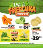 Ofertas Merco frutas y verduras del 4 al 6 de julio
