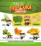 Ofertas Merco frutas y verduras del 5 al 7 de marzo