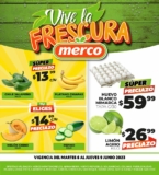 Ofertas Merco frutas y verduras del 6 al 9 de junio