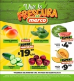 Ofertas Merco frutas y verduras del 6 al 8 de agosto 2024
