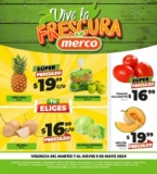 Ofertas Merco frutas y verduras del 7 al 9 de mayo
