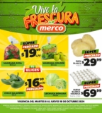 Ofertas Merco frutas y verduras del 8 al 10 de octubre 2024