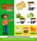 Ofertas Merco frutas y verduras del 9 al 11 de enero