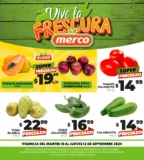 Ofertas Merco frutas y verduras del 10 al 12 de septiembre 2024