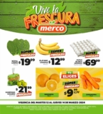 Ofertas Merco frutas y verduras del 12 al 14 de marzo