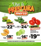 Ofertas Merco frutas y verduras del 12 al 14 de septiembre
