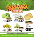 Ofertas Merco frutas y verduras del 15 al 17 de agosto