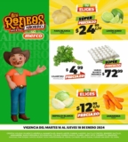 Ofertas Merco frutas y verduras del 16 al 18 de enero
