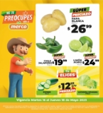 Ofertas Merco frutas y verduras del 16 al 18 de mayo