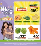 Ofertas Merco frutas y verduras del 18 al 20 de abril