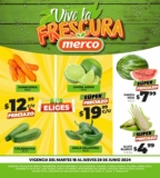 Ofertas Merco frutas y verduras del 18 al 20 de junio