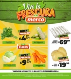 Ofertas Merco frutas y verduras del 19 al 21 de marzo