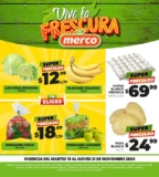 Ofertas Merco frutas y verduras del 19 al 21 de noviembre 2024
