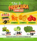 Ofertas Merco frutas y verduras del 20 al 22 de febrero