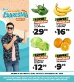 Ofertas Merco frutas y verduras del 21 al 23 de febrero