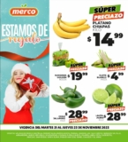 Ofertas Merco frutas y verduras del 21 al 23 de noviembre