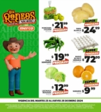 Ofertas Merco frutas y verduras del 23 al 25 de enero