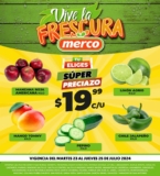 Ofertas Merco frutas y verduras del 23 al 25 de julio 2024