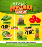 Ofertas Merco frutas y verduras del 24 al 26 de septiembre 2024
