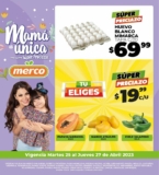 Ofertas Merco frutas y verduras del 25 al 27 de abril