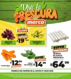Ofertas Merco frutas y verduras del 25 al 27 de julio