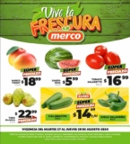 Ofertas Merco frutas y verduras del 27 al 29 de agosto 2024