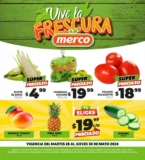 Ofertas Merco frutas y verduras del 28 al 30 de mayo