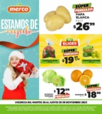 Ofertas Merco frutas y verduras del 28 al 30 de noviembre