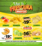 Ofertas Merco frutas y verduras del 30 de abril al 2 de mayo