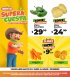 Ofertas Merco frutas y verduras del 31 de enero al 02 de febrero