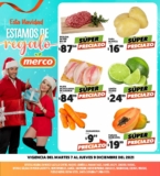 Ofertas Merco frutas y verduras del 7 al 9 de diciembre