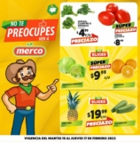 Ofertas Merco frutas y verduras del 15 al 17 de febrero