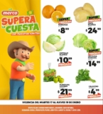 Ofertas Merco frutas y verduras del 17 al 19 de enero