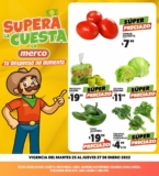 Ofertas Merco frutas y verduras del 25 al 27 de enero