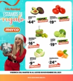 Ofertas Merco frutas y verduras del 16 al 18 de noviembre