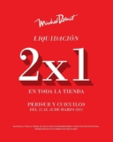 Liquidación Michel Domit: 2×1 en toda la tienda en sucursales Perisur y Cuicuilco