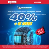 Hot Sale 2026 Michelin: Hasta 40% de descuento + hasta 6 msi