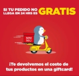 En Miniso tu pedido es gratis si no lo recibes en 24 horas o menos