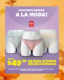 Ropa interior desde $49.90 en Miniso