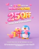 Promoción de Aniversario Miniso: 25% de descuento con MinisoLove