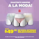 En Miniso ropa interior seleccionada a $49.90 hasta el 30 de junio